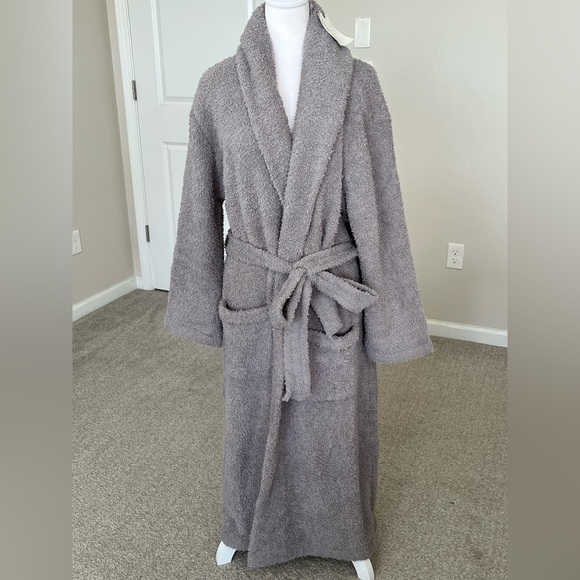 NWT Barefoot Dreams Dove Gray Robe Size 2 (M/L) - Picture 4 of 9
